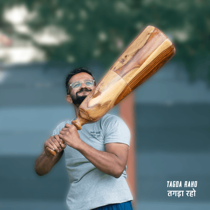 Adjustable Mudgar - 10 kg (22 lbs) Wooden Club + Free Home Workout Series