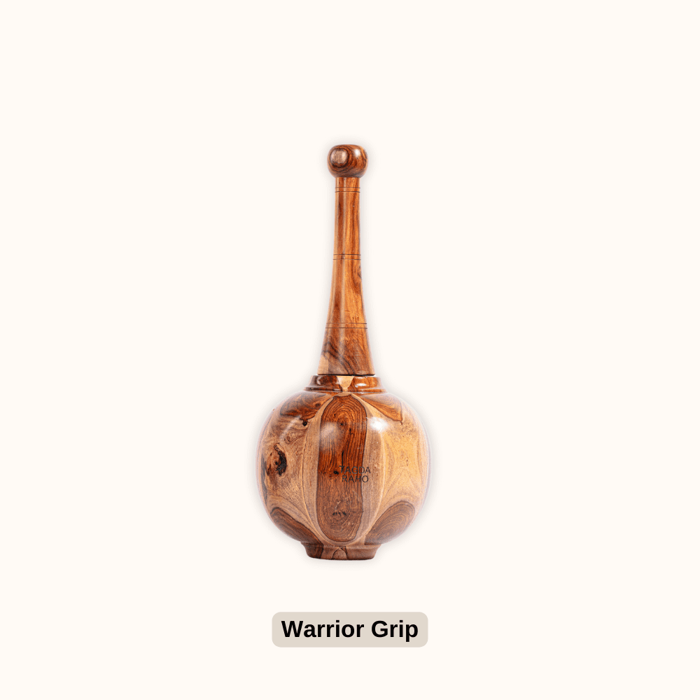Adjustable Hanuman Gada – 6 kg (13 lbs) Wooden Mace +  Free Home Workout Series