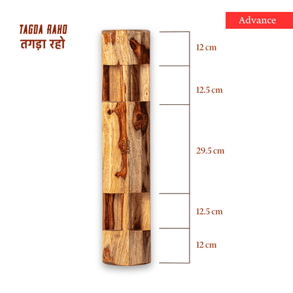Modular Samtola – 15 Kg (33 lbs) Wooden Maceball Bar +  Free Home Workout Series