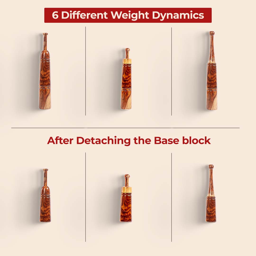 Adjustable Mudgar - 7 kg (15 lbs) Wooden Club + Free Home Workout Series