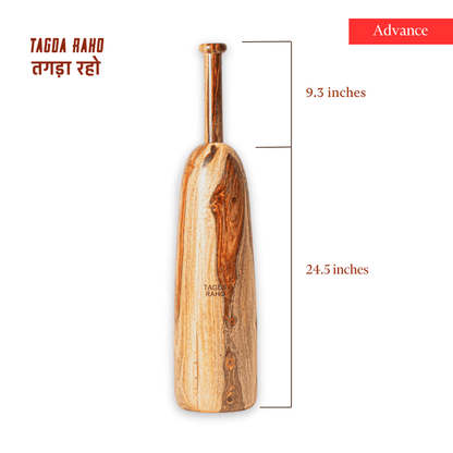 Classic Mudgar - 10 Kg (22 lbs) Wooden Club + Free Home Workout Series