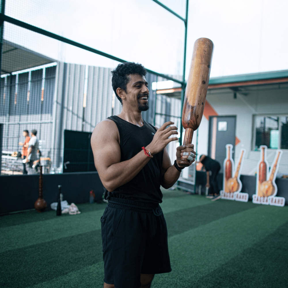 Classic Mudgar - 7 kg (15 lbs) Wooden Club + Free Home Workout Series