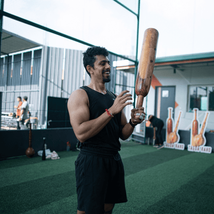 Classic Mudgar - 7 kg (15 lbs) Wooden Club + Free Home Workout Series